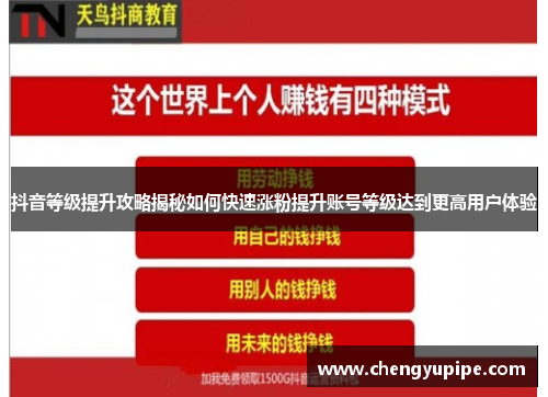 抖音等级提升攻略揭秘如何快速涨粉提升账号等级达到更高用户体验